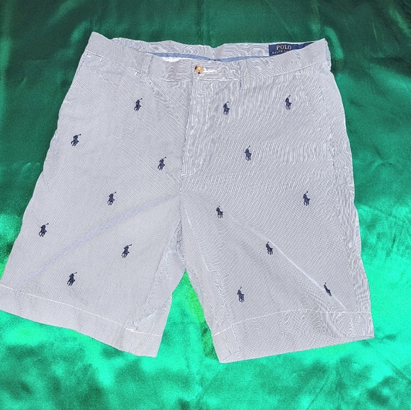 Polo Ralph Lauren Pinstripe Shorts Size 33 - Picture 1 of 6